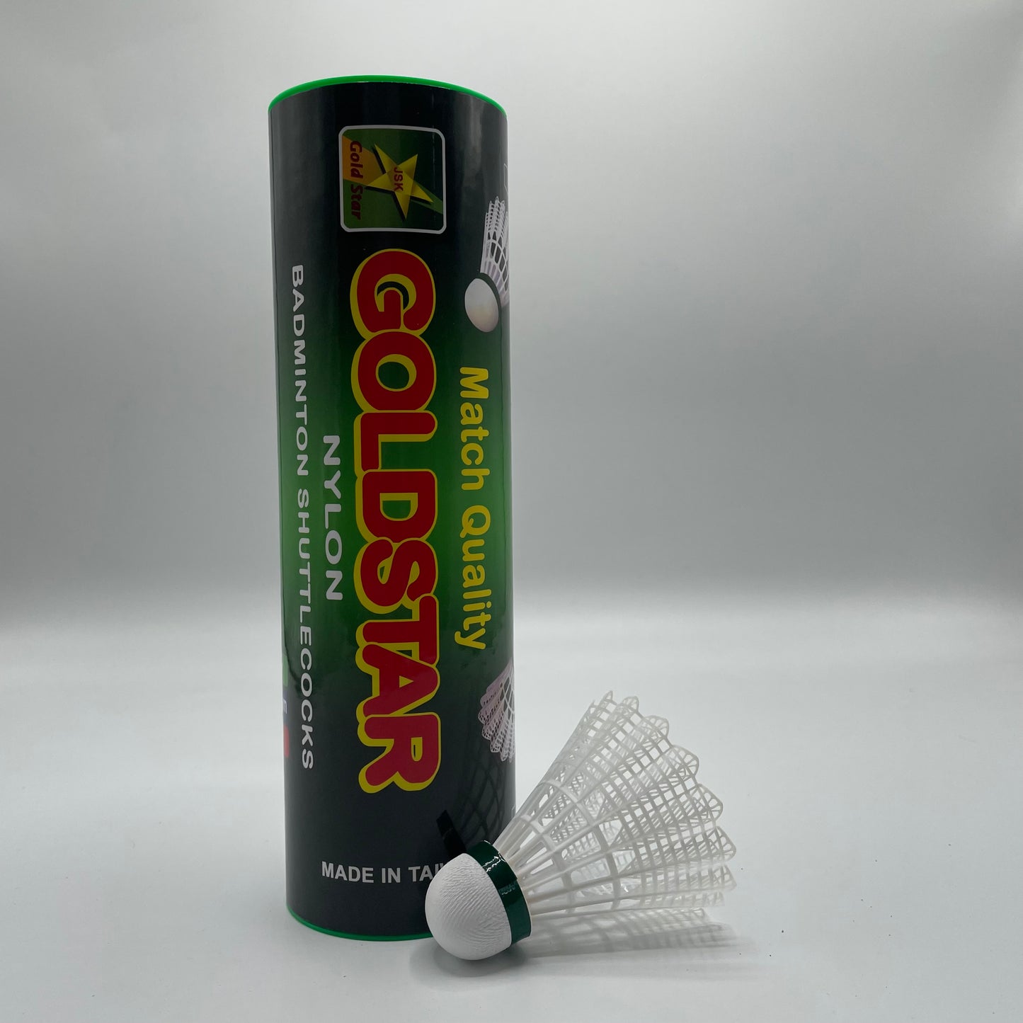 Goldstar Match Quality Badminton Nylon Shuttle- Badminton Shuttle - Nylon -Shuttle - white Shuttle