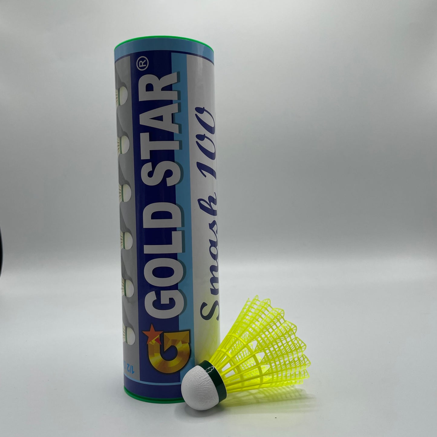 Goldstar Smash 100 Badminton Nylon Shuttle- Badminton Shuttle - Nylon -Shuttle - Yellow Shuttle