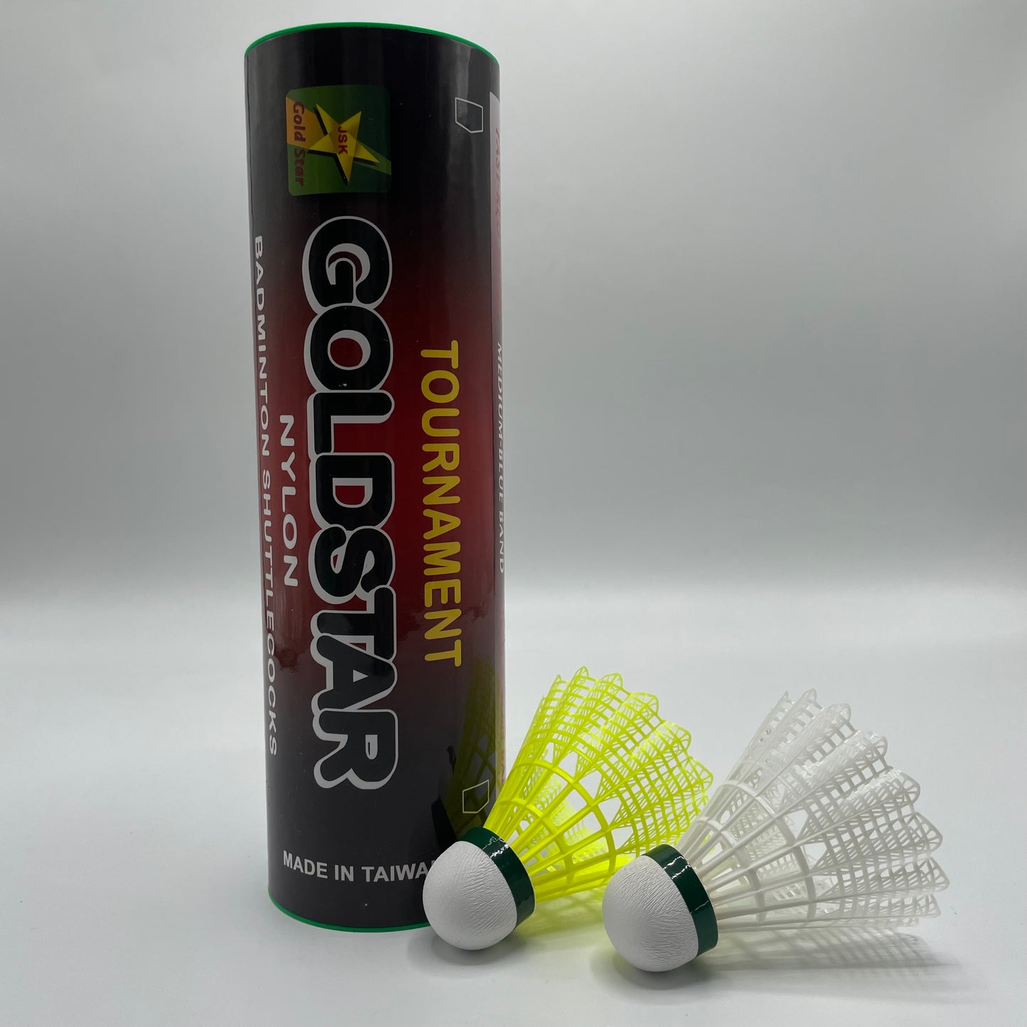 Goldstar Tournament Badminton Nylon Shuttle- Badminton Shuttle - Nylon -Shuttle - Yellow Shuttle