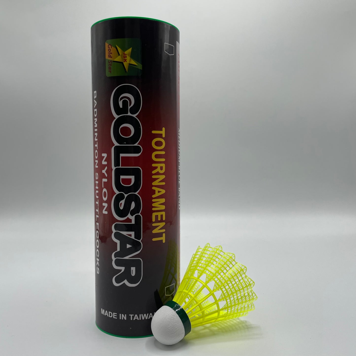 Goldstar Tournament Badminton Nylon Shuttle- Badminton Shuttle - Nylon -Shuttle - Yellow Shuttle