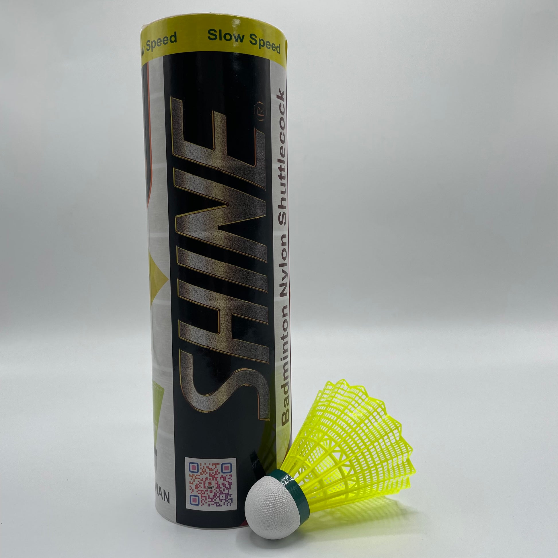 Shine Badminton Nylon Shuttle- Badminton Shuttle - Nylon -Shuttle - Yellow Shuttle