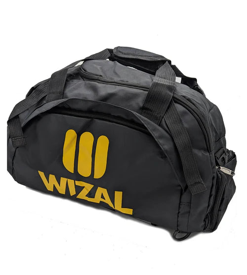 Wizal-Sports-Travel-Gym-Bag-with-Wet-Pocket-Shoes-Compartment-for-Men-and-Women-Black